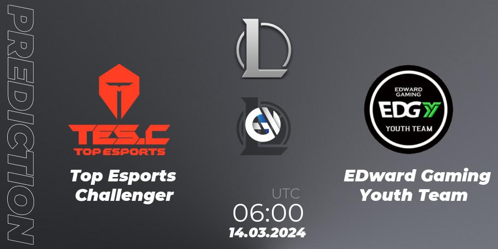 Top Esports Challenger vs EDward Gaming Youth Team: Match Prediction. 14.03.24, LoL, LDL 2024 - Stage 1