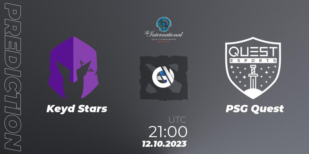 Keyd Stars vs PSG Quest: Match Prediction. 12.10.23, Dota 2, The International 2023 - Group Stage