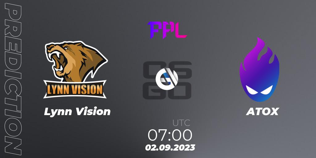 Lynn Vision vs ATOX: Match Prediction. 02.09.2023 at 07:00, Counter-Strike (CS2), Perfect World Arena Premier League Season 5