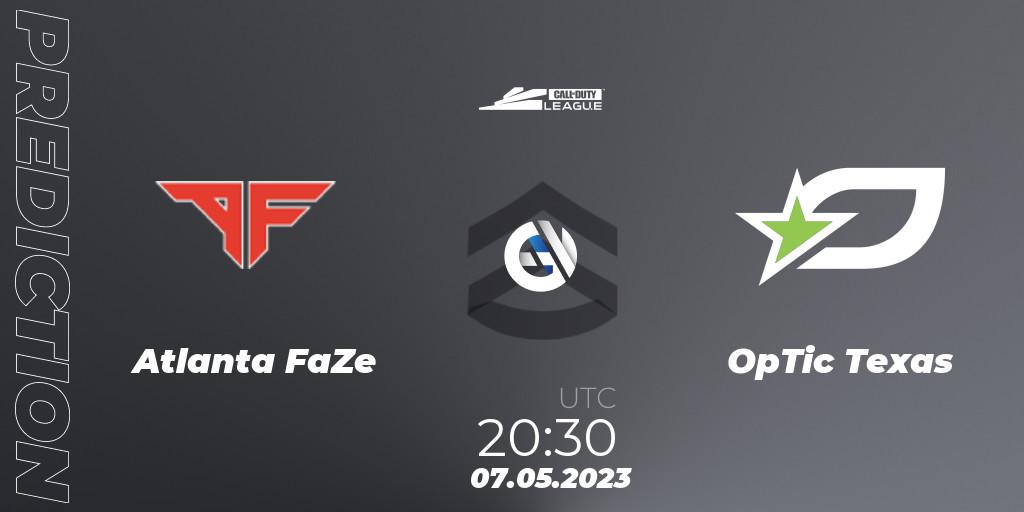 Atlanta FaZe vs OpTic Texas: Match Prediction. 07.05.2023 at 20:45, Call of Duty, Call of Duty League 2023: Stage 5 Major Qualifiers