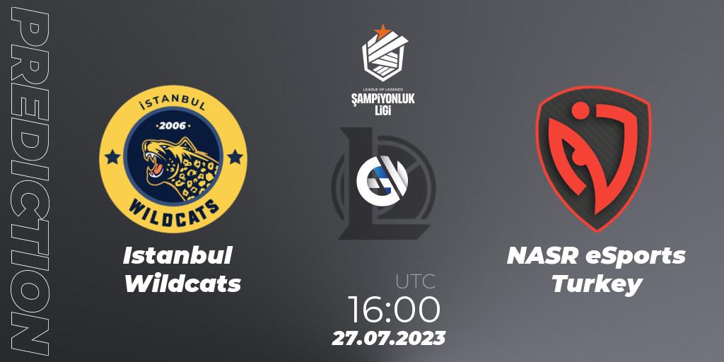 Istanbul Wildcats vs NASR eSports Turkey: Match Prediction. 27.07.23, LoL, TCL Summer 2023 - Playoffs