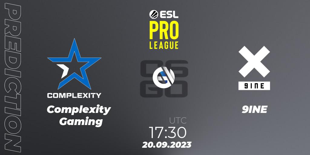 Complexity Gaming vs 9INE: Match Prediction. 20.09.2023 at 19:00, Counter-Strike (CS2), ESL Pro League Season 18
