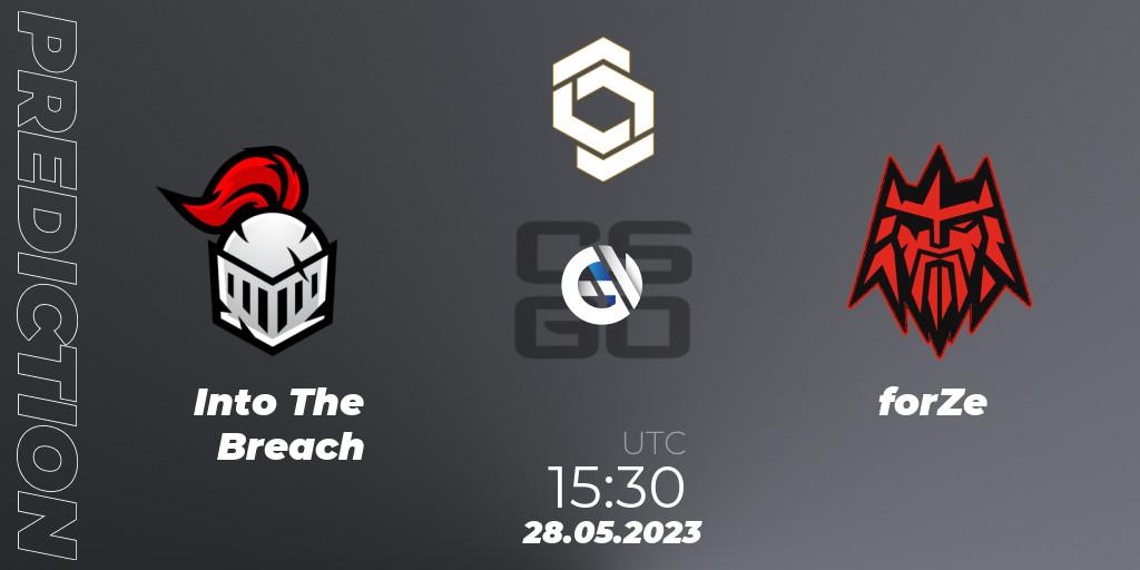 Into The Breach vs forZe: Match Prediction. 28.05.2023 at 15:30, Counter-Strike (CS2), CCT 2023 Online Finals 1