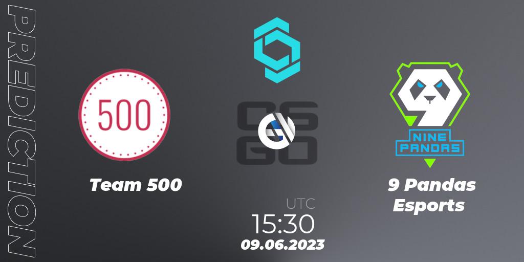 Team 500 vs 9 Pandas Esports: Match Prediction. 09.06.2023 at 15:50, Counter-Strike (CS2), CCT North Europe Series 5