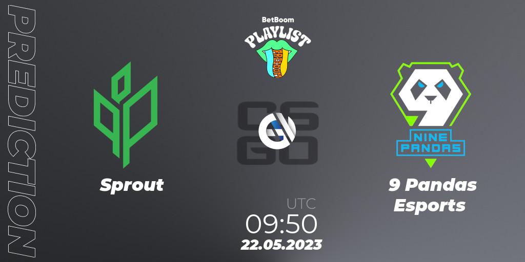 Sprout vs 9 Pandas Esports: Match Prediction. 22.05.2023 at 09:50, Counter-Strike (CS2), BetBoom Playlist. Freedom