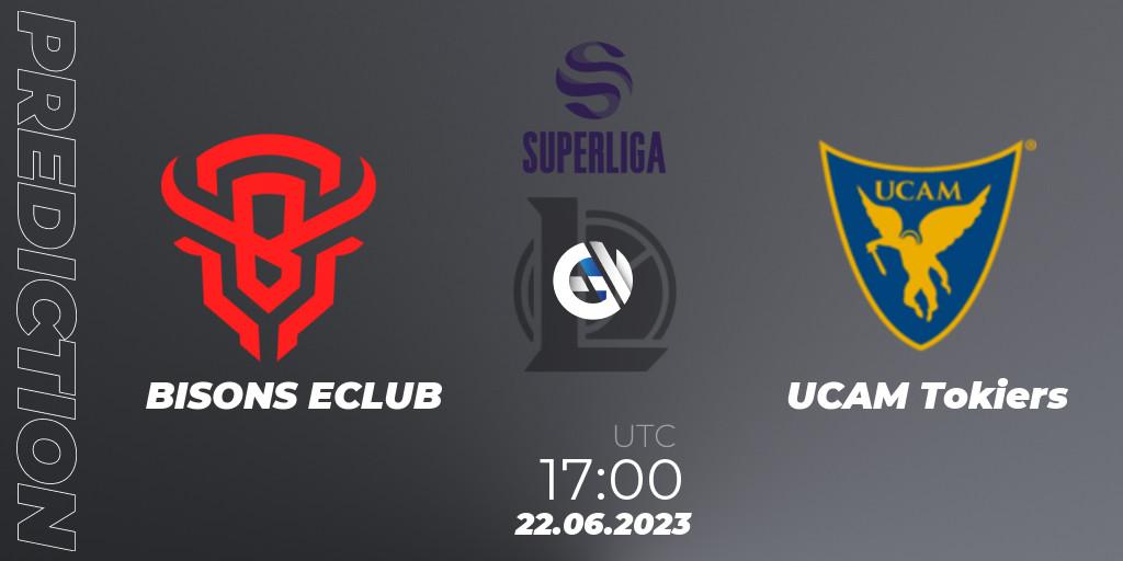 BISONS ECLUB vs UCAM Esports Club: Match Prediction. 22.06.2023 at 16:00, LoL, Superliga Summer 2023 - Group Stage
