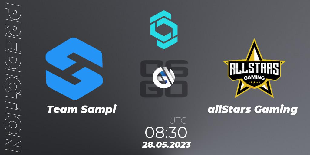 Team Sampi vs allStars Gaming: Match Prediction. 28.05.2023 at 08:30, Counter-Strike (CS2), CCT North Europe Series 5 Closed Qualifier