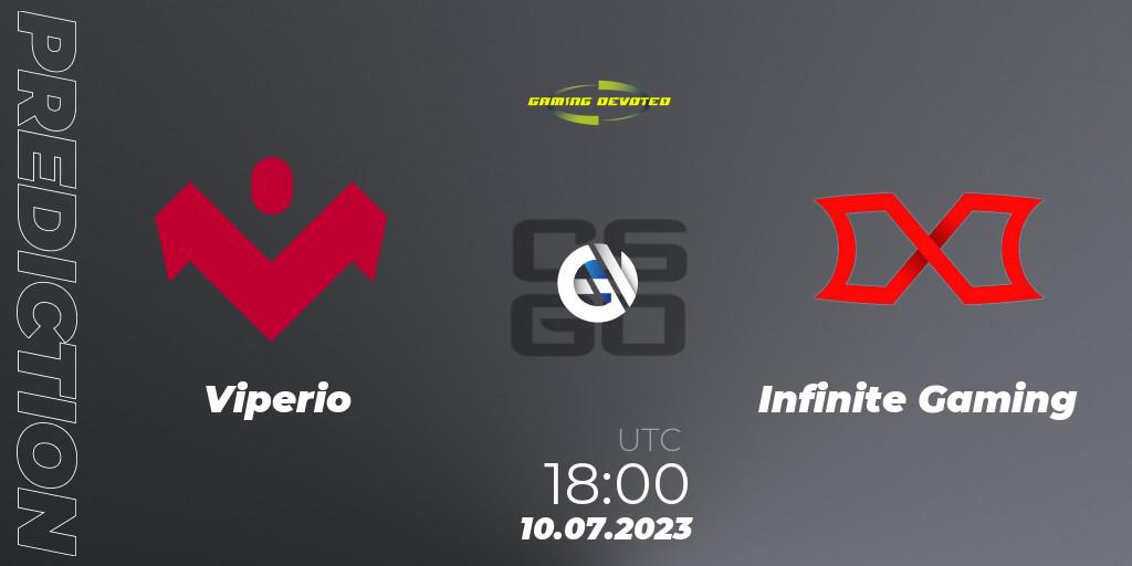 Viperio vs Infinite Gaming: Match Prediction. 10.07.23, CS2 (CS:GO), Gaming Devoted Become The Best: Series #2