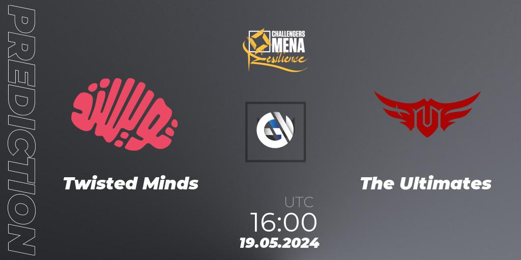 Twisted Minds vs The Ultimates: Match Prediction. 19.05.2024 at 16:00, VALORANT, VALORANT Challengers 2024 MENA: Resilience Split 2 - GCC and Iraq