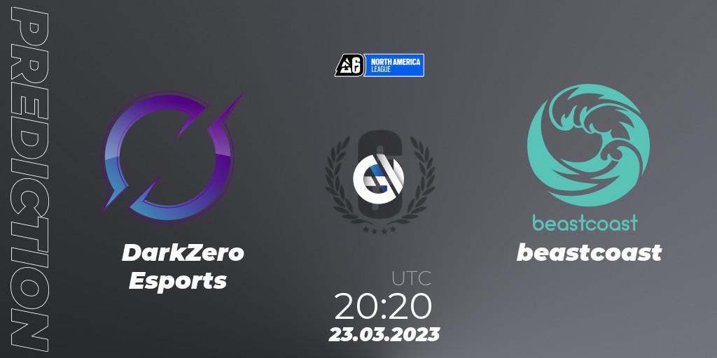 DarkZero Esports vs beastcoast: Match Prediction. 23.03.23, Rainbow Six, North America League 2023 - Stage 1