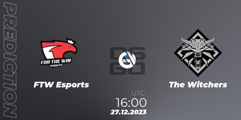 FTW Esports vs The Witchers: Match Prediction. 27.12.2023 at 16:50, Counter-Strike (CS2), Betswap Winter Cup 2023