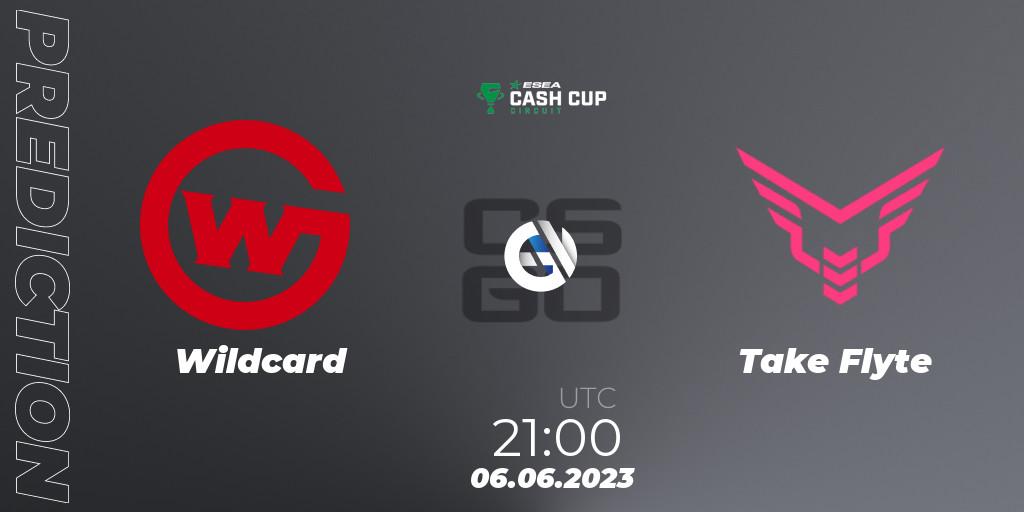 Wildcard vs Take Flyte: Match Prediction. 06.06.2023 at 21:00, Counter-Strike (CS2), ESEA Cash Cup Circuit Season 1 Finals