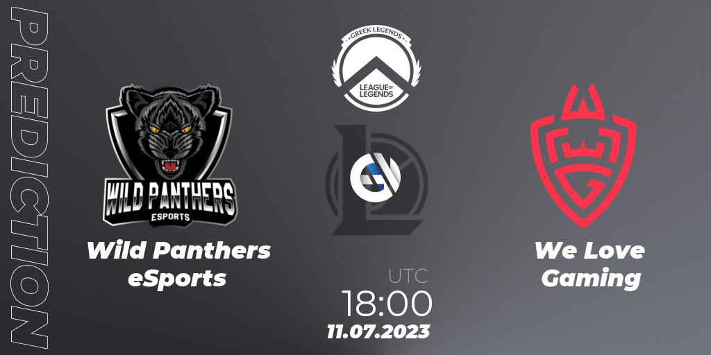 Wild Panthers eSports vs We Love Gaming: Match Prediction. 11.07.2023 at 18:00, LoL, Greek Legends League Summer 2023