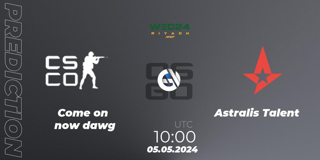 Come on now dawg vs Astralis Talent: Match Prediction. 05.05.2024 at 10:00, Counter-Strike (CS2), IESF World Esports Championship 2024: Danish Qualifier