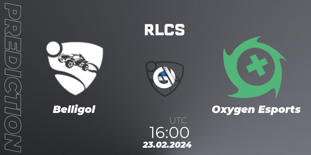Belligol vs Oxygen Esports: Match Prediction. 23.02.2024 at 16:00, Rocket League, RLCS 2024 - Major 1: Europe Open Qualifier 2