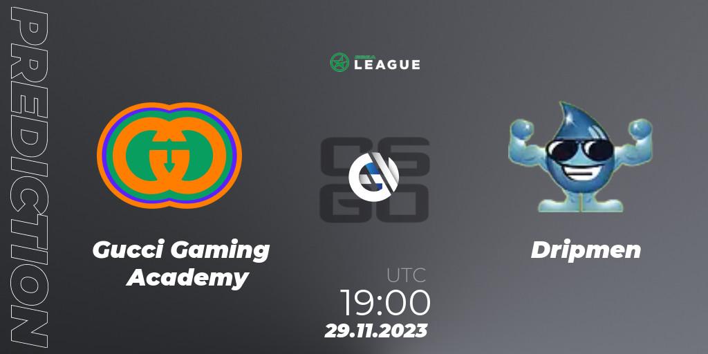 Gucci Gaming Academy vs Dripmen: Match Prediction. 29.11.2023 at 19:00, Counter-Strike (CS2), ESEA Season 47: Advanced Division - Europe