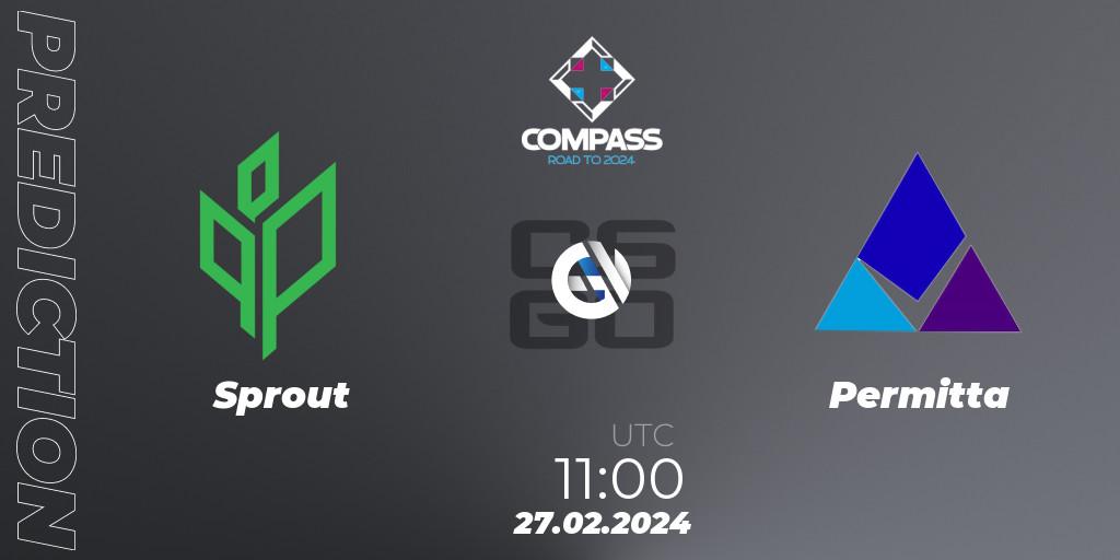 Sprout vs Permitta: Match Prediction. 27.02.2024 at 11:00, Counter-Strike (CS2), YaLLa Compass Spring 2024 Contenders