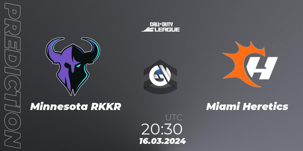 Minnesota RØKKR vs Miami Heretics: Match Prediction. 16.03.2024 at 20:30, Call of Duty, Call of Duty League 2024: Stage 2 Major Qualifiers
