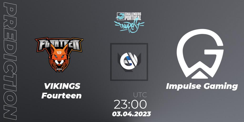 VIKINGS Fourteen vs Impulse Gaming: Match Prediction. 03.04.2023 at 22:45, VALORANT, VALORANT Challengers 2023 Portugal: Tempest Split 2