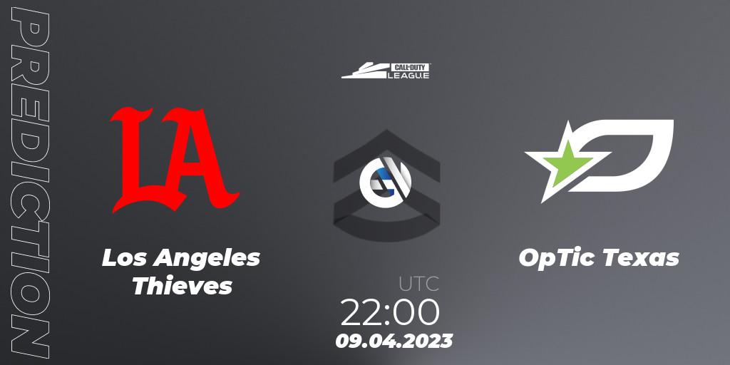 Los Angeles Thieves vs OpTic Texas: Match Prediction. 09.04.2023 at 22:00, Call of Duty, Call of Duty League 2023: Stage 4 Major Qualifiers