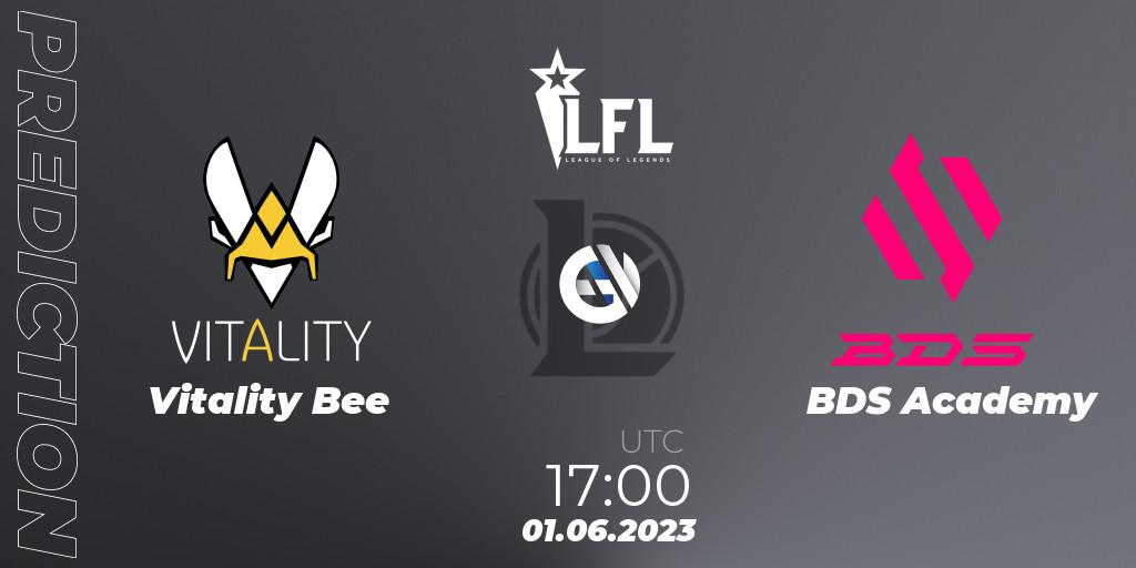 Vitality Bee vs BDS Academy: Match Prediction. 01.06.2023 at 17:00, LoL, LFL Summer 2023 - Group Stage