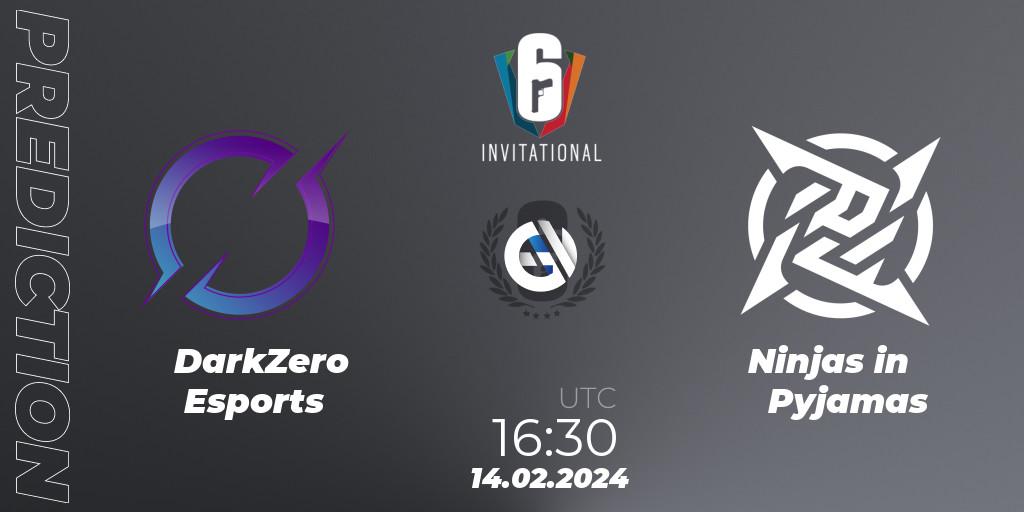 DarkZero Esports vs Ninjas in Pyjamas: Match Prediction. 14.02.24, Rainbow Six, Six Invitational 2024 - Group Stage
