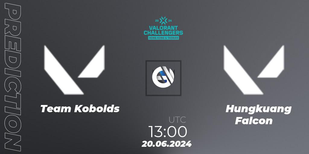 Team Kobolds vs Hungkuang Falcon: Match Prediction. 20.06.2024 at 13:00, VALORANT, VALORANT Challengers Hong Kong and Taiwan 2024: Split 2