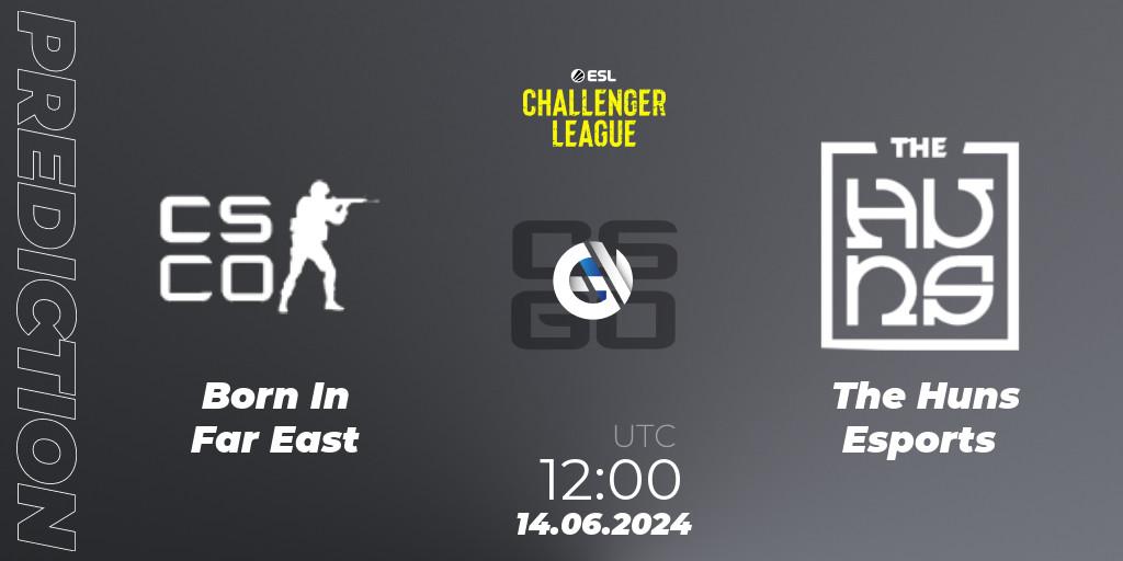 Born In Far East vs The Huns Esports: Match Prediction. 14.06.2024 at 12:00, Counter-Strike (CS2), ESL Challenger League Season 47 Relegation: Asia