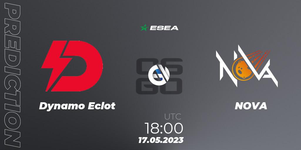 Dynamo Eclot vs NOVA: Match Prediction. 18.05.23, CS2 (CS:GO), ESEA Season 45: Advanced Division - Europe