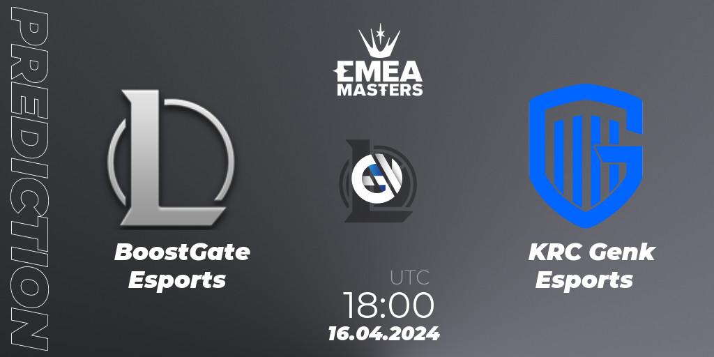 BoostGate Esports vs KRC Genk Esports: Match Prediction. 16.04.24, LoL, EMEA Masters Spring 2024 - Play-In