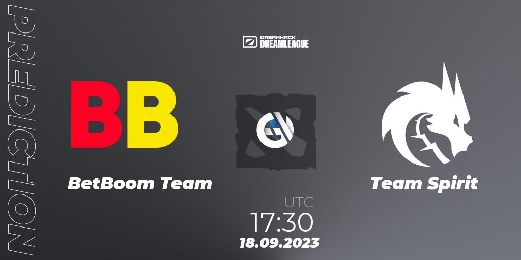 BetBoom Team vs Team Spirit: Match Prediction. 18.09.2023 at 17:45, Dota 2, DreamLeague Season 21