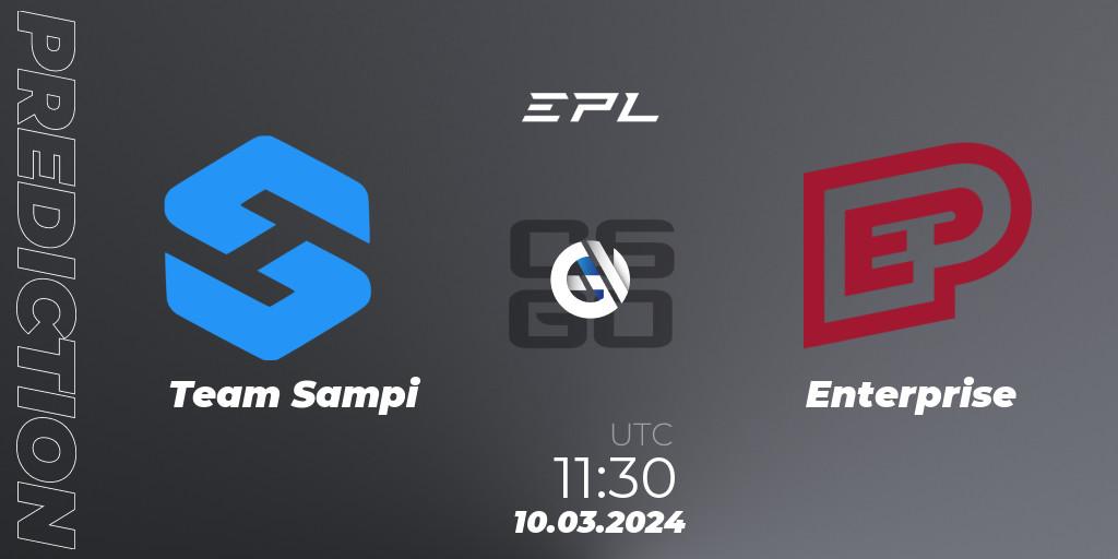 Team Sampi vs Enterprise: Match Prediction. 09.03.2024 at 11:30, Counter-Strike (CS2), European Pro League Season 14
