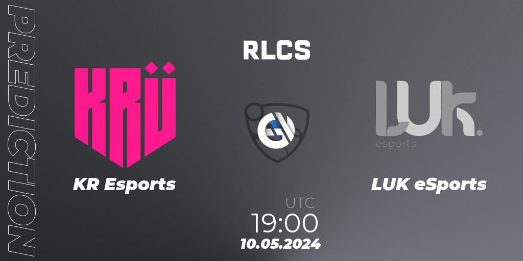 KRÜ Esports vs LUK eSports: Match Prediction. 10.05.2024 at 19:00, Rocket League, RLCS 2024 - Major 2: SAM Open Qualifier 5