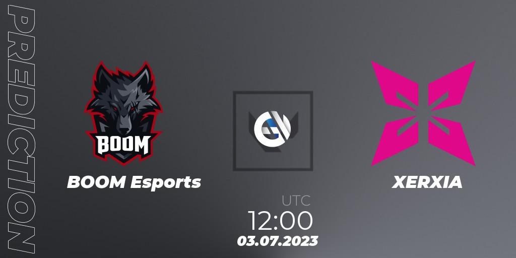 BOOM Esports vs XERXIA: Match Prediction. 03.07.2023 at 12:00, VALORANT, VALORANT Challengers Ascension 2023: Pacific - Group Stage