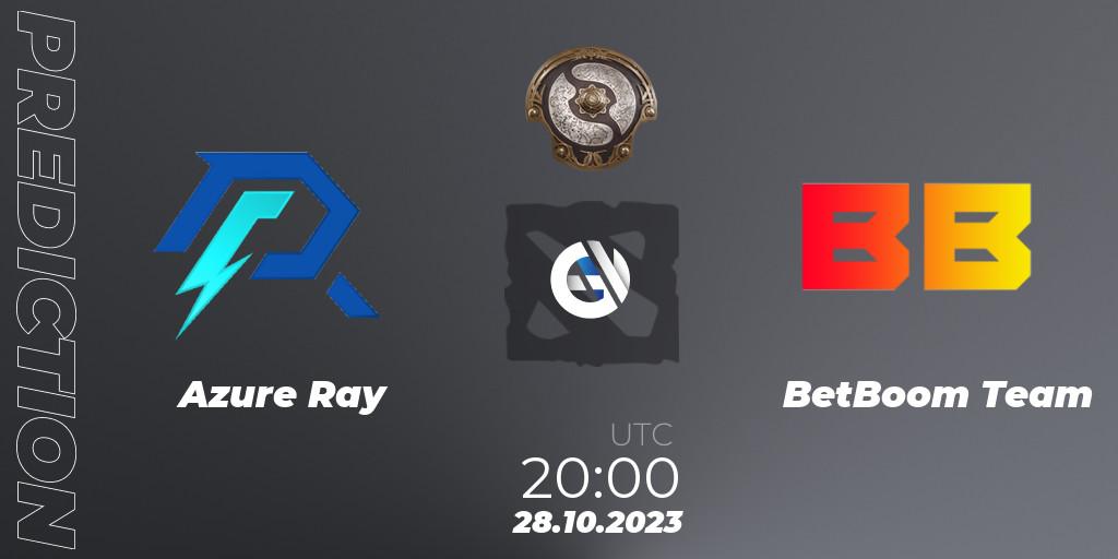 Azure Ray vs BetBoom Team: Match Prediction. 28.10.23, Dota 2, The International 2023