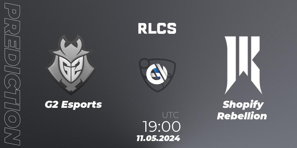 G2 Esports vs Shopify Rebellion: Match Prediction. 11.05.2024 at 19:00, Rocket League, RLCS 2024 - Major 2: NA Open Qualifier 5