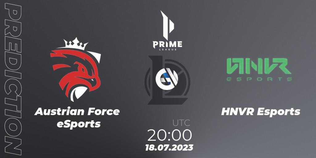 Austrian Force eSports vs HNVR Esports: Match Prediction. 18.07.2023 at 18:00, LoL, Prime League 2nd Division Summer 2023