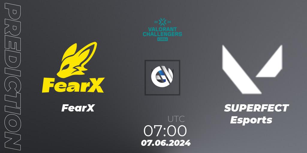 FearX vs SUPERFECT Esports: Match Prediction. 07.06.2024 at 07:00, VALORANT, VALORANT Challengers 2024 Korea: Split 2