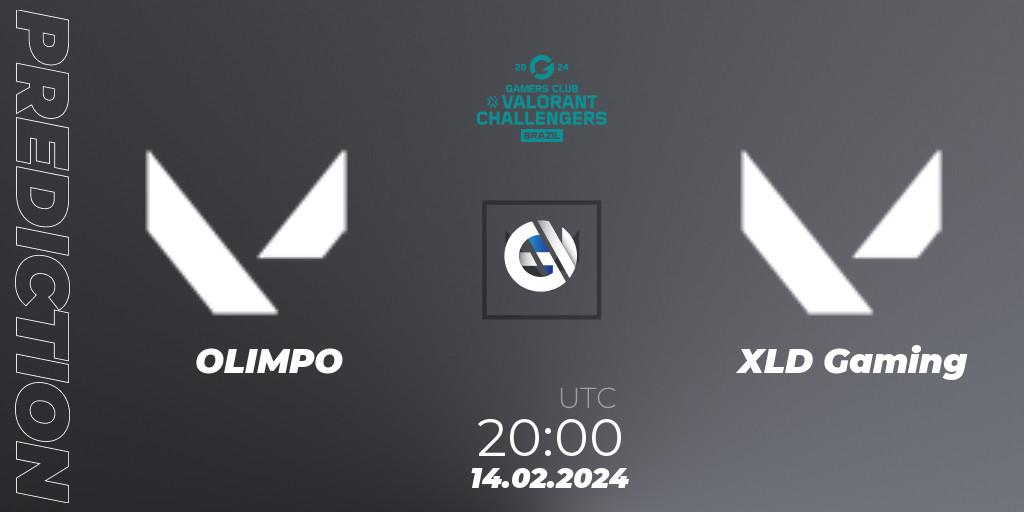 OLIMPO vs XLD Gaming: Match Prediction. 14.02.24, VALORANT, VALORANT Challengers Brazil 2024: Split 1
