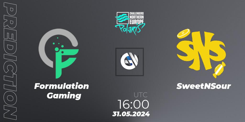 Formulation Gaming vs SweetNSour: Match Prediction. 31.05.2024 at 18:30, VALORANT, VALORANT Challengers 2024 Northern Europe: Polaris Split 2