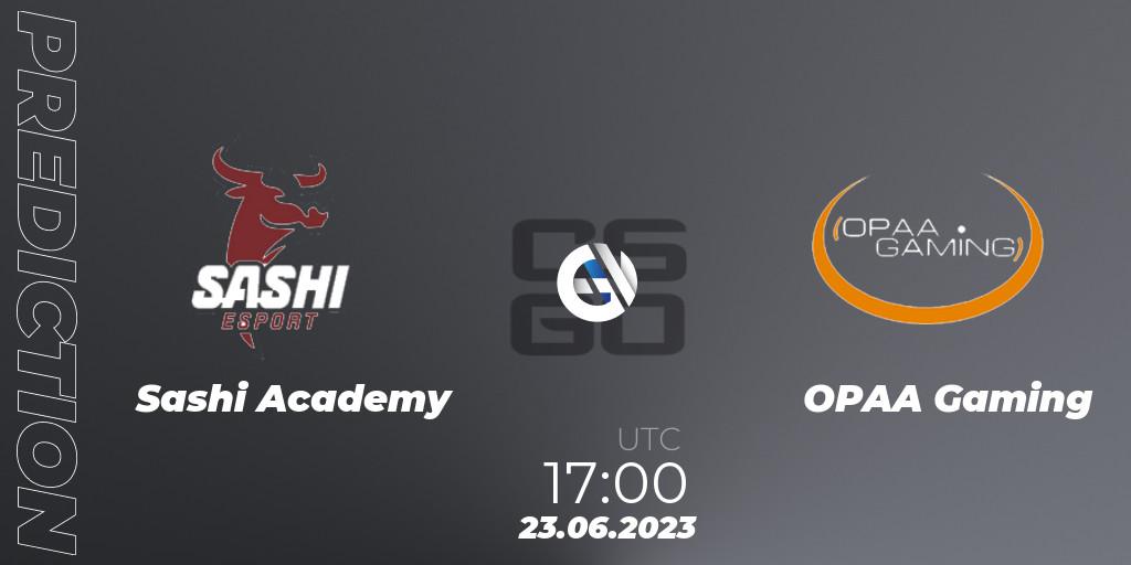 Sashi Academy vs OPAA Gaming: Match Prediction. 23.06.2023 at 17:00, Counter-Strike (CS2), Preasy Summer Cup 2023