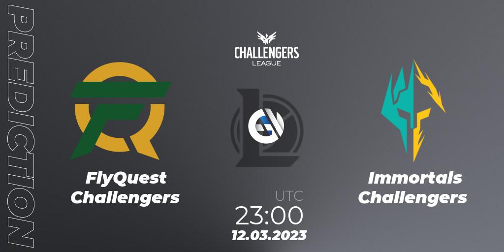 FlyQuest Challengers vs Immortals Challengers: Match Prediction. 12.03.23, LoL, NACL 2023 Spring - Playoffs