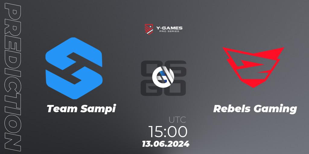 Team Sampi vs Rebels Gaming: Match Prediction. 13.06.2024 at 15:50, Counter-Strike (CS2), Y-Games PRO Series 2024