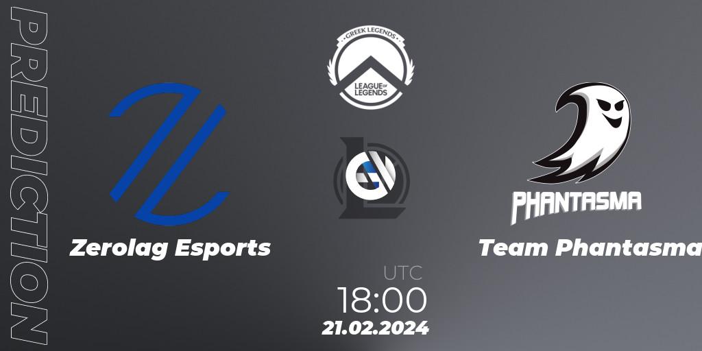 Zerolag Esports vs Team Phantasma: Match Prediction. 21.02.2024 at 18:00, LoL, GLL Spring 2024