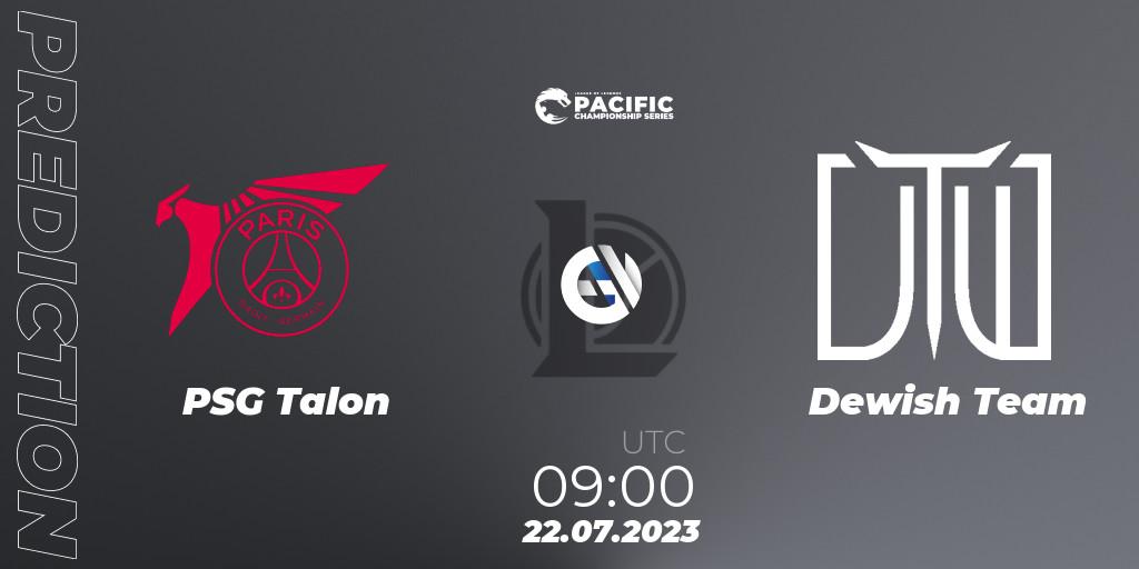 PSG Talon vs Dewish Team: Match Prediction. 22.07.2023 at 09:00, LoL, PACIFIC Championship series Group Stage