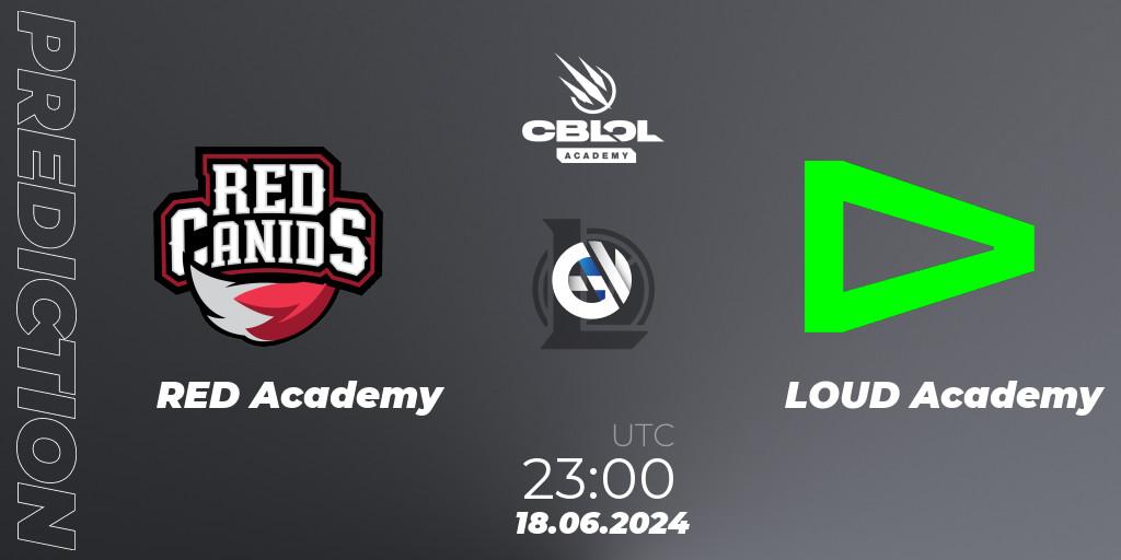 RED Academy vs LOUD Academy: Match Prediction. 18.06.2024 at 23:00, LoL, CBLOL Academy 2024