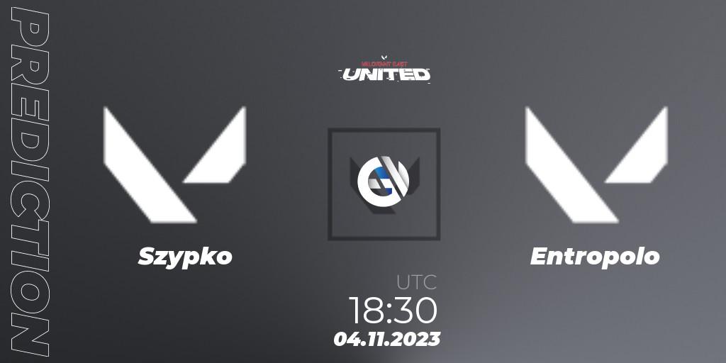 Szypko vs Entropolo: Match Prediction. 04.11.23, VALORANT, VALORANT East: United: Season 2: Stage 3 - Finals