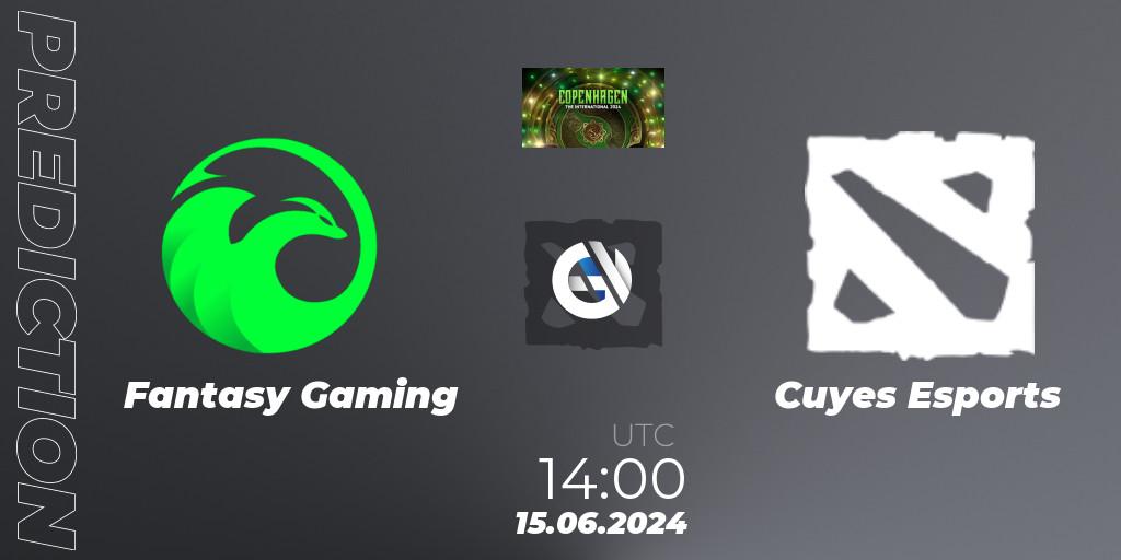 Fantasy Gaming vs Cuyes Esports: Match Prediction. 15.06.2024 at 14:00, Dota 2, The International 2024: South America Closed Qualifier
