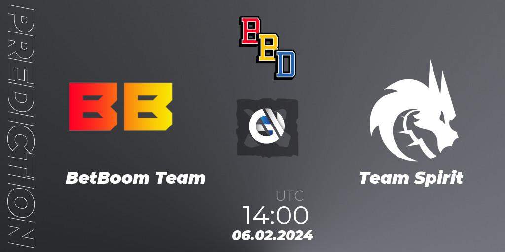 BetBoom Team vs Team Spirit: Match Prediction. 06.02.24, Dota 2, BetBoom Dacha Dubai 2024