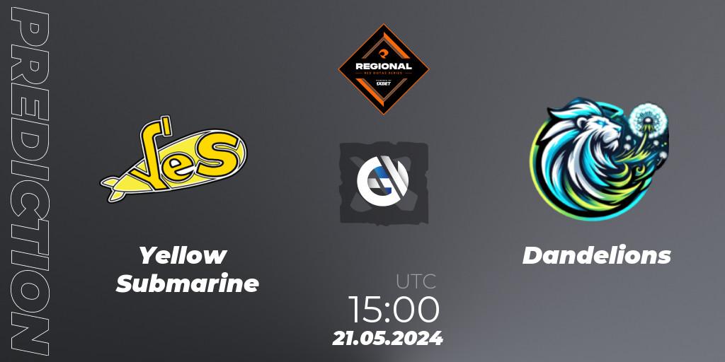 Yellow Submarine vs Dandelions: Match Prediction. 21.05.2024 at 15:00, Dota 2, RES Regional Series: EU #2